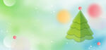 梦幻绿色圣诞树背景图