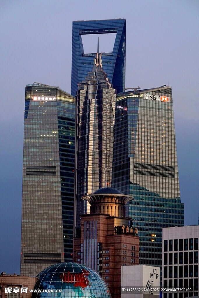 上海陆家嘴摩天大楼景观
