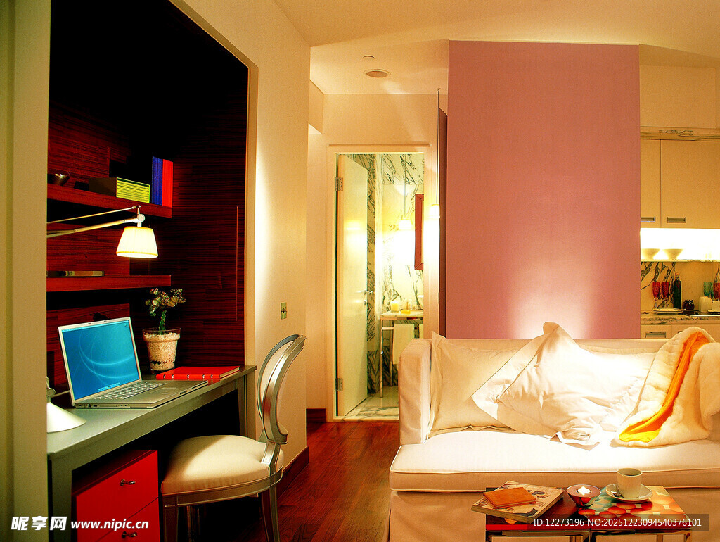 温馨现代风家居室内一角