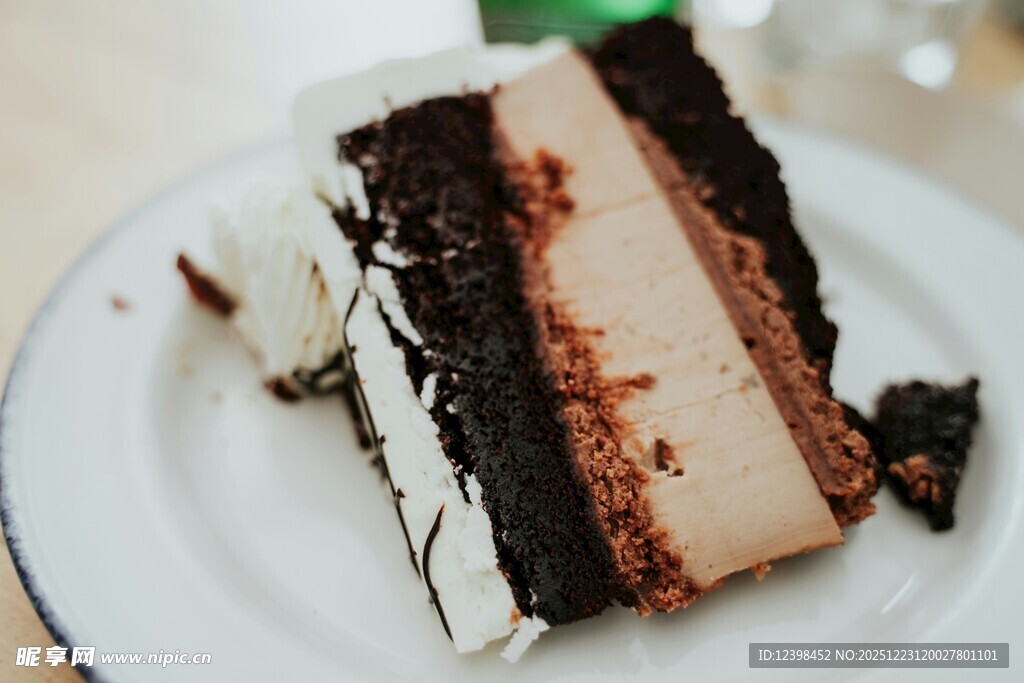 美味巧克力夹心蛋糕