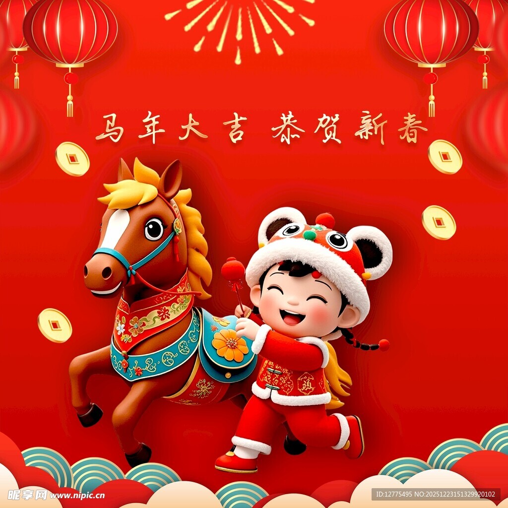 马年大吉 新年快乐