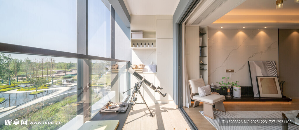 现代简约风阳台室内景致