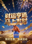 财运亨通马上发财海报 