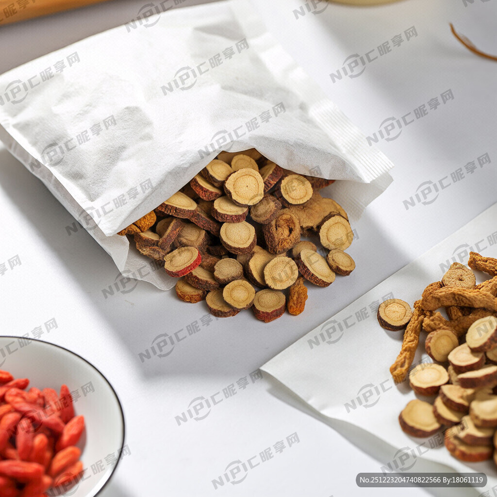 中医药香包装平面图