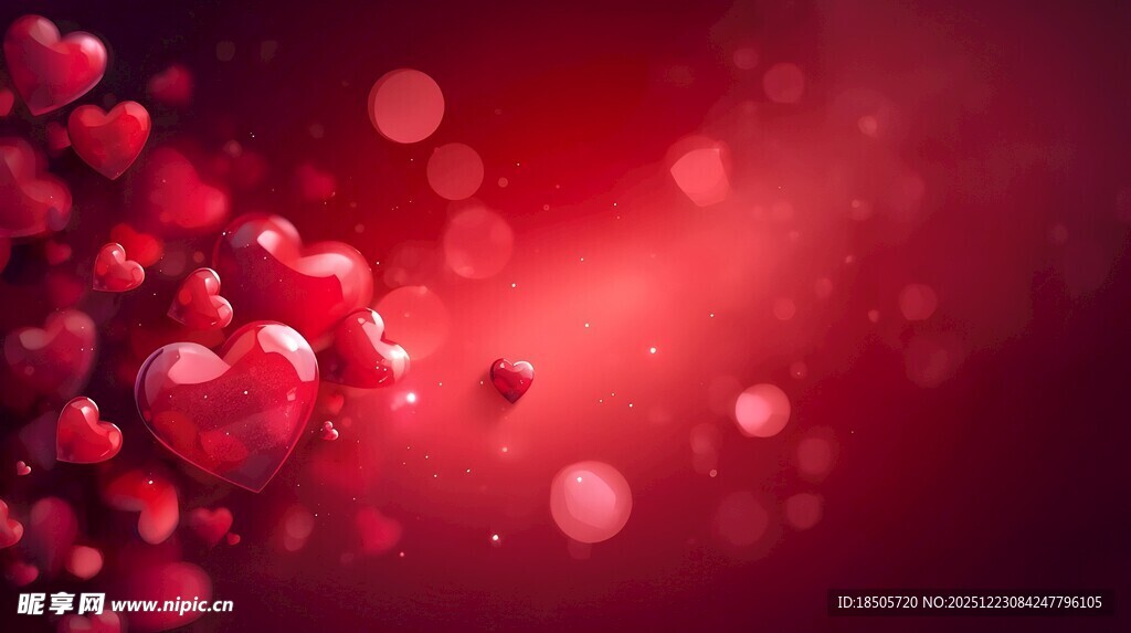 梦幻红色光斑背景图