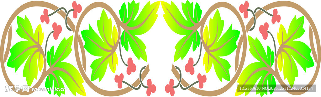 葡萄藤蔓装饰图案