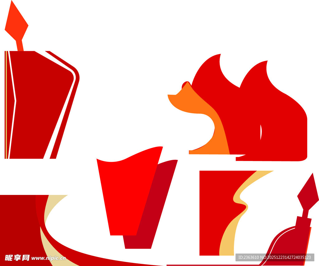 火焰与建筑元素