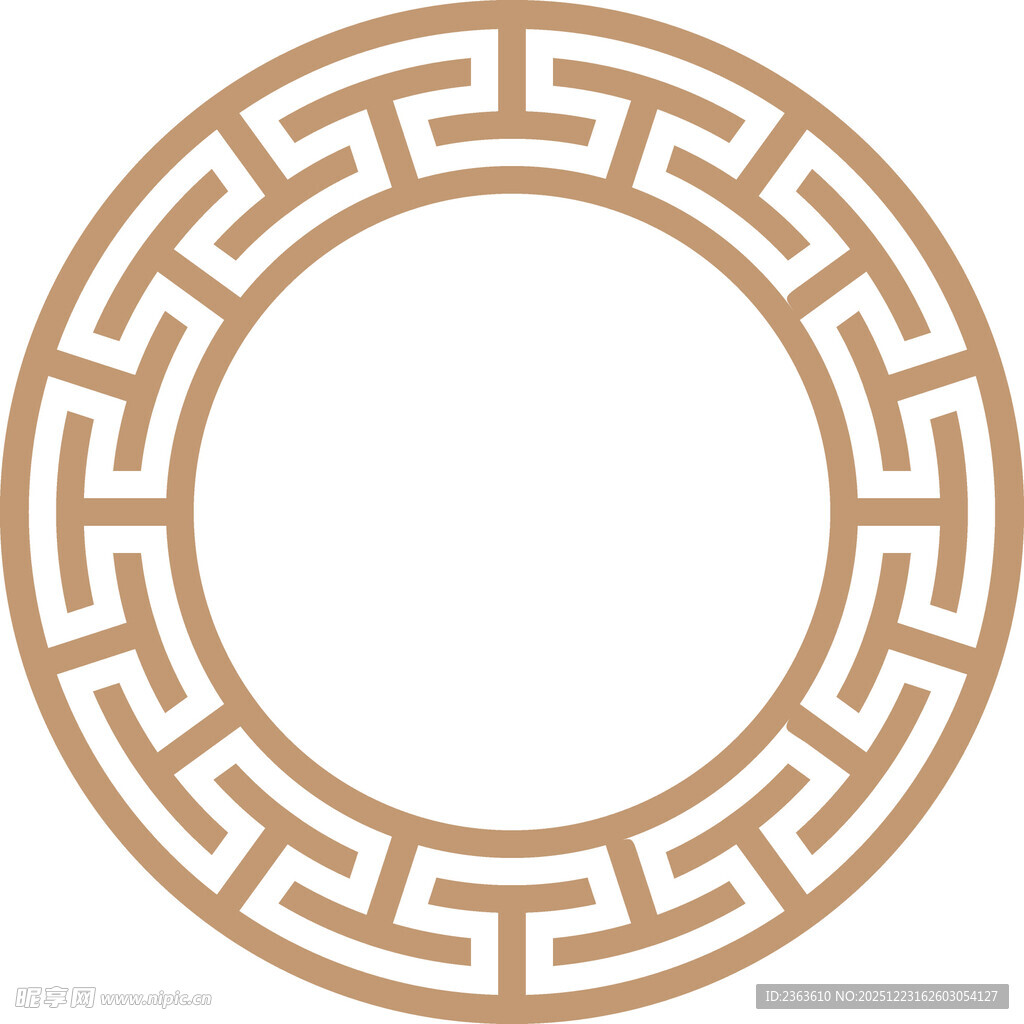 中式古典环形花纹