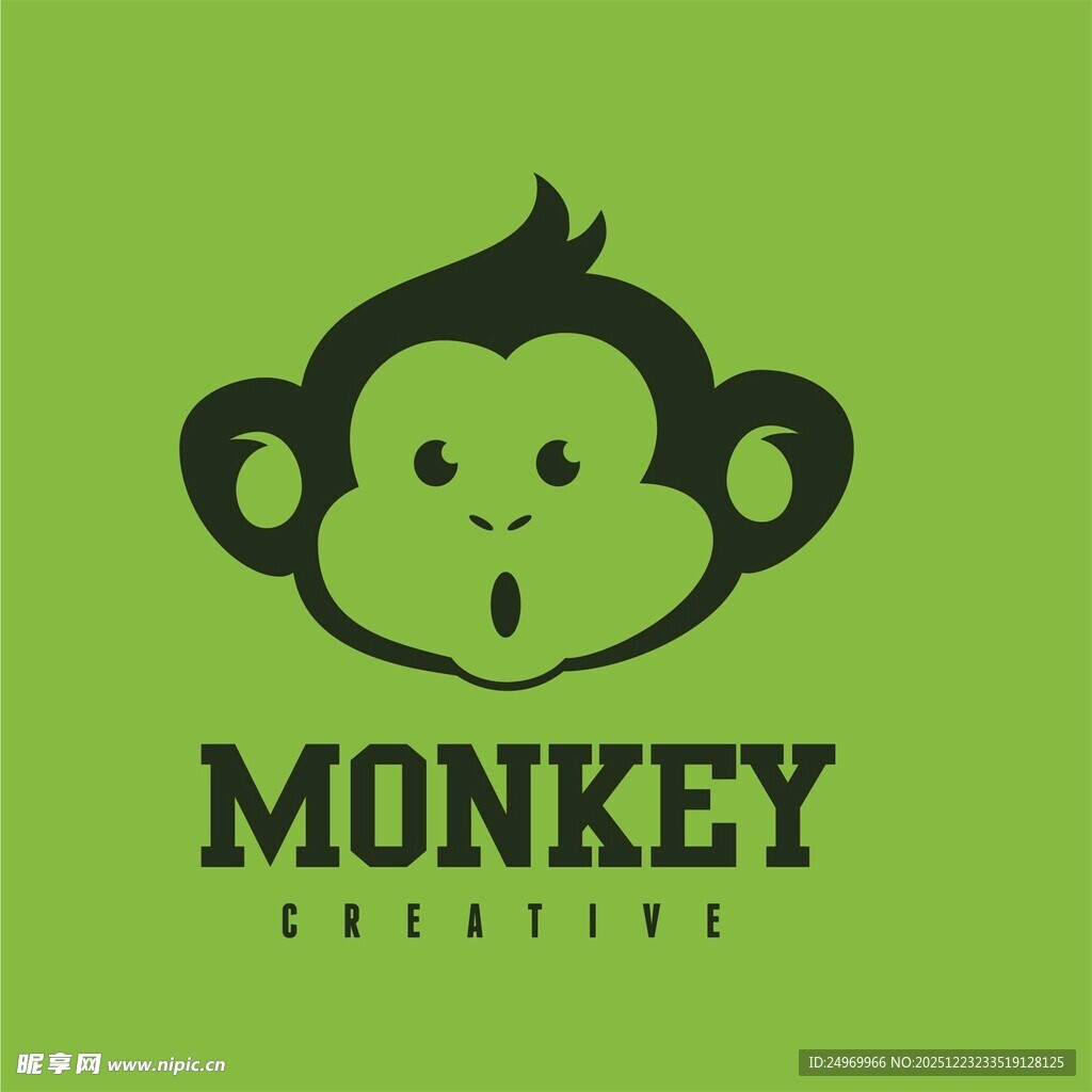 猴子创意标志设计