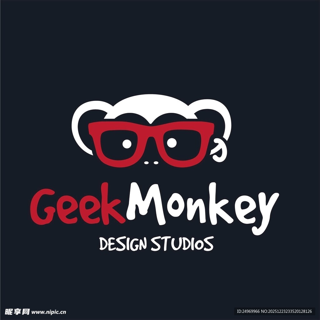 极客猴子设计工作室标志