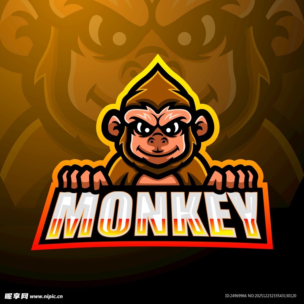 猴子标志设计