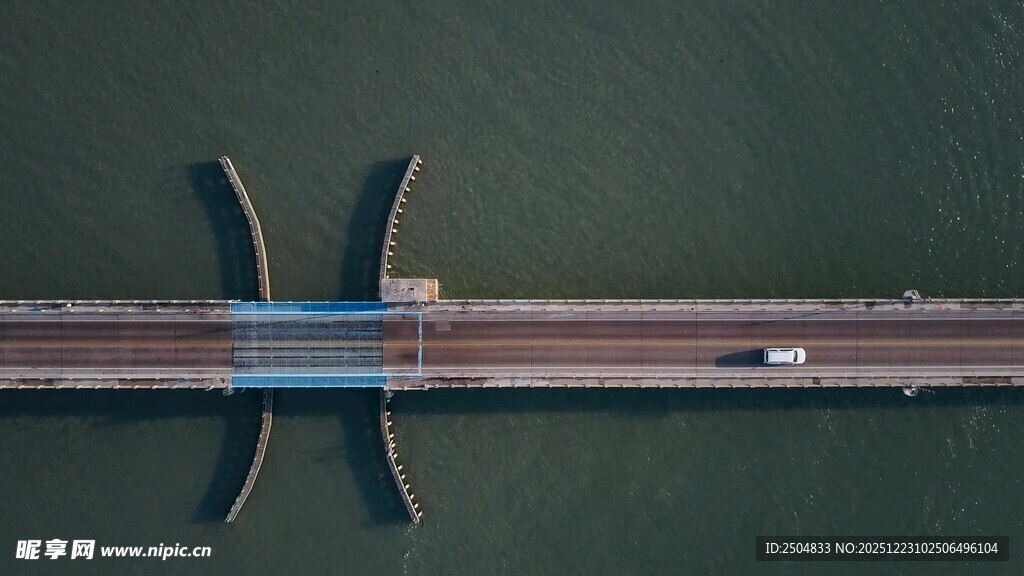 俯瞰跨海大桥壮丽景象