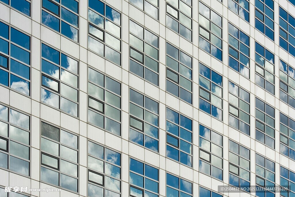 现代高楼外墙玻璃景观