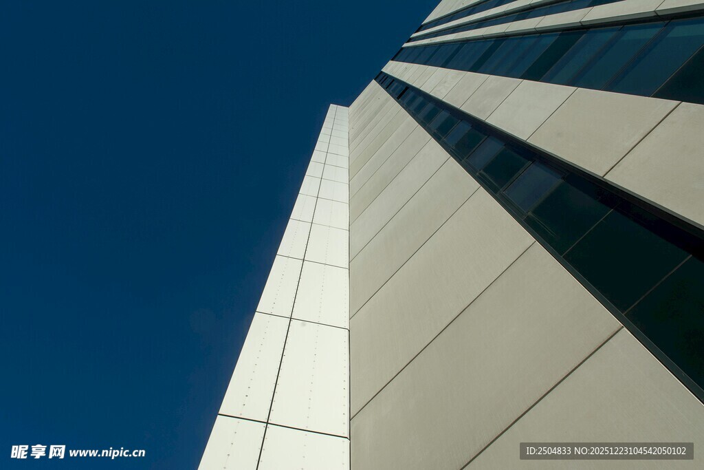 现代建筑外观特写