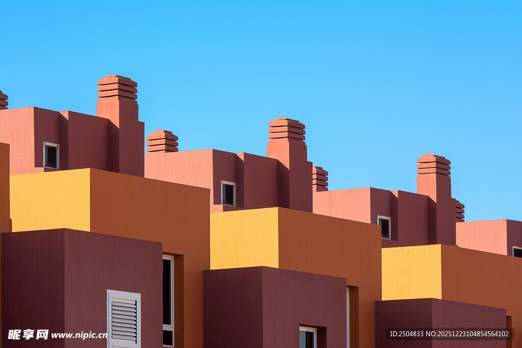 多彩建筑屋顶景观