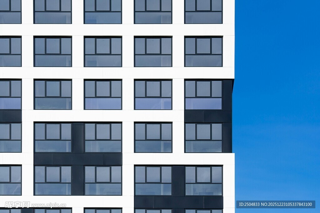 现代高楼外观特写