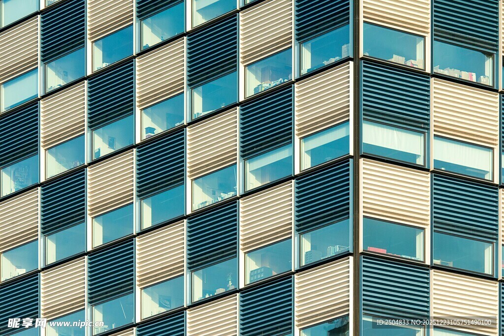现代高楼外立面特写