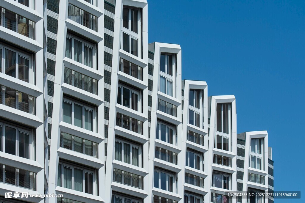 现代高层公寓建筑外观