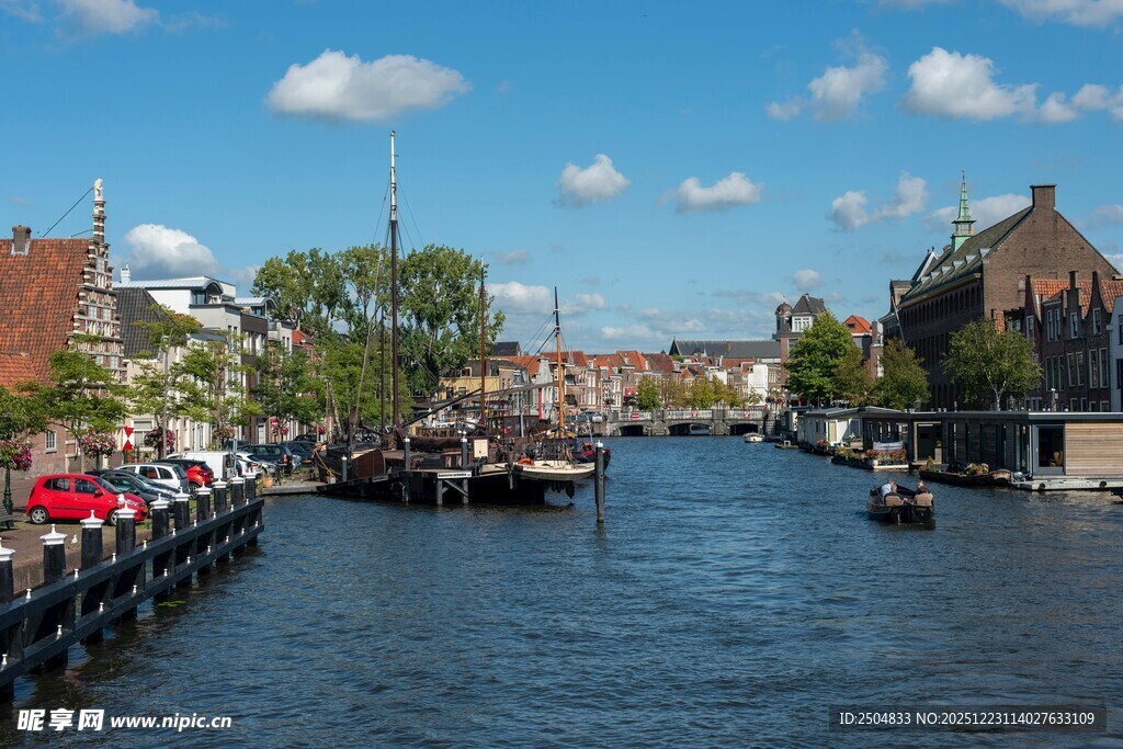 阿姆斯特丹运河风光
