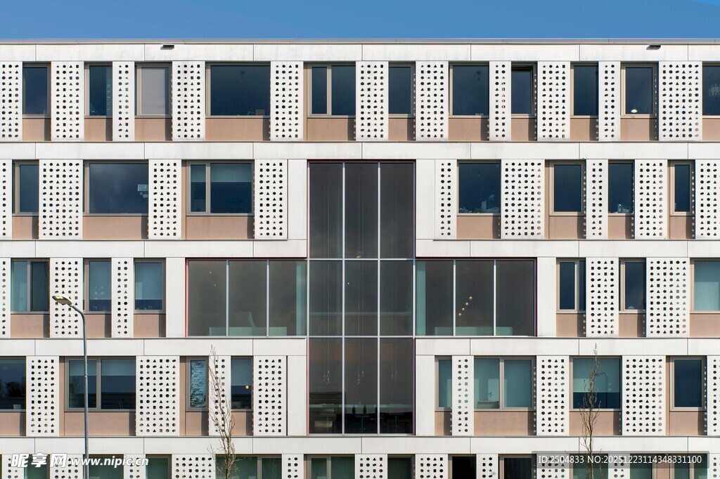 现代风格几何图案建筑外观