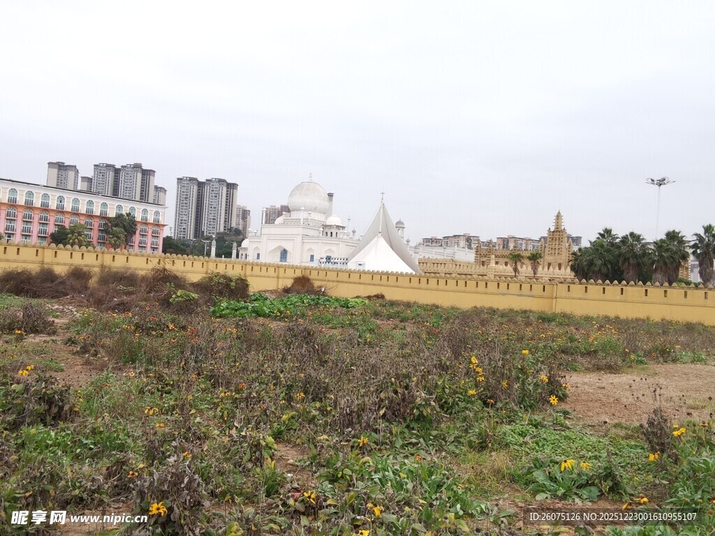 城市边缘的开阔空地
