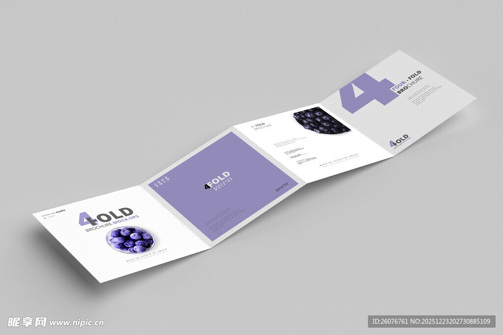 折页样机图片