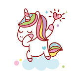 可爱独角兽欢快起舞