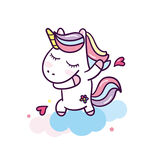 可爱独角兽云端起舞