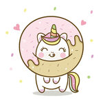 甜甜圈独角兽猫咪