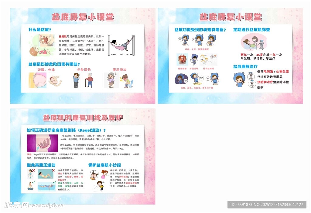 盆底康复宣传栏