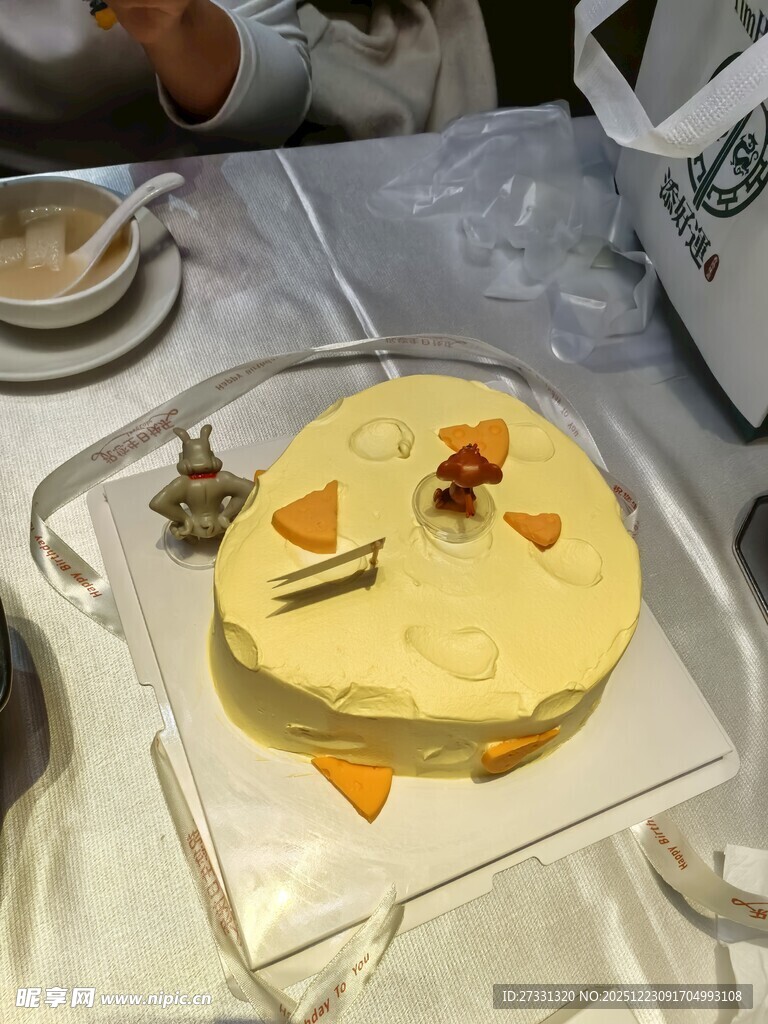 美味奶油蛋糕展示