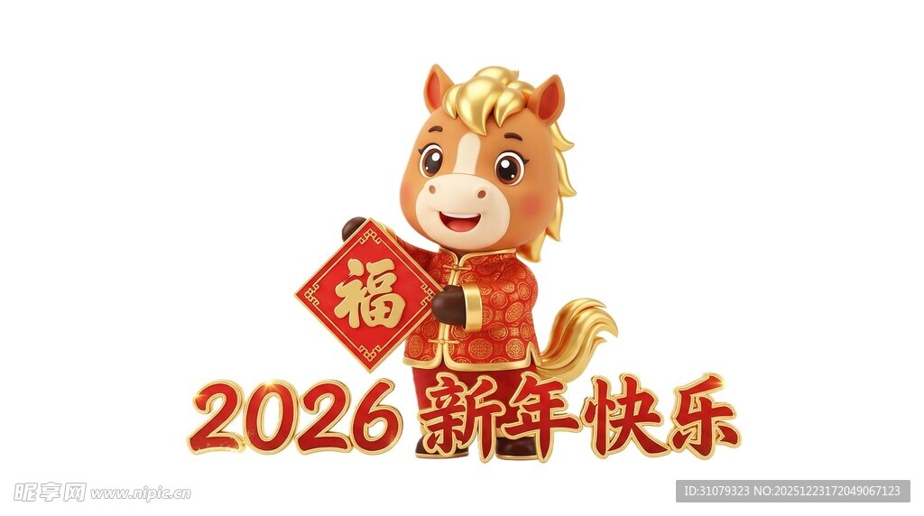 2026马年吉祥物贺岁