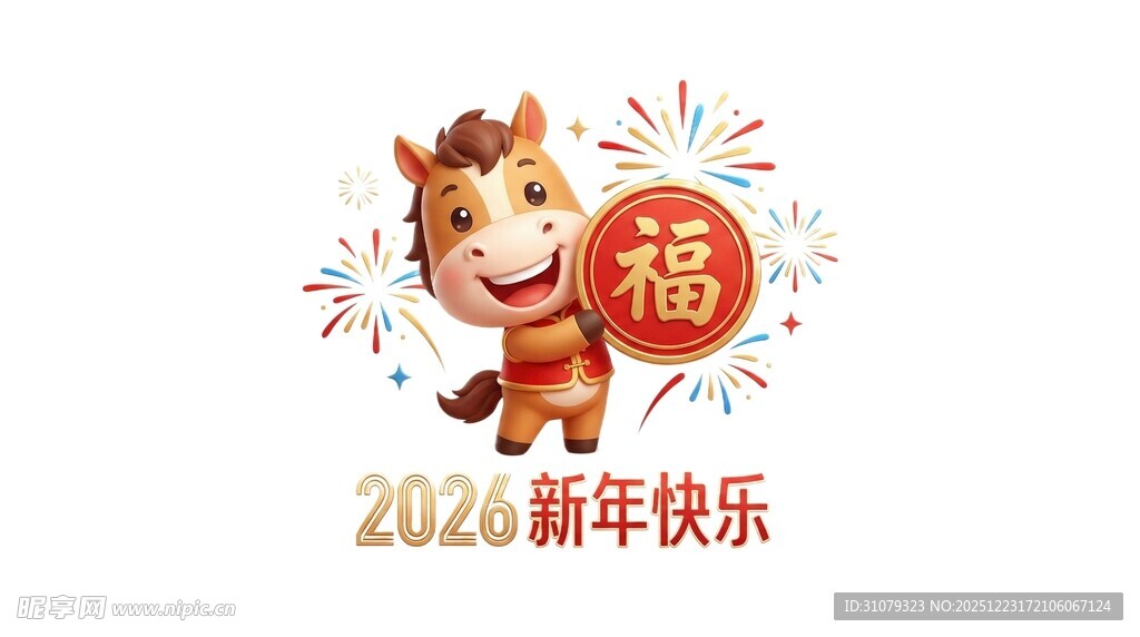 2026马年福运卡通形象