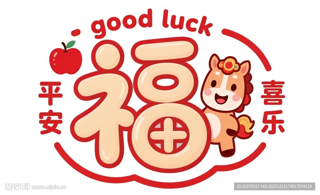 福字喜庆图案带吉祥语