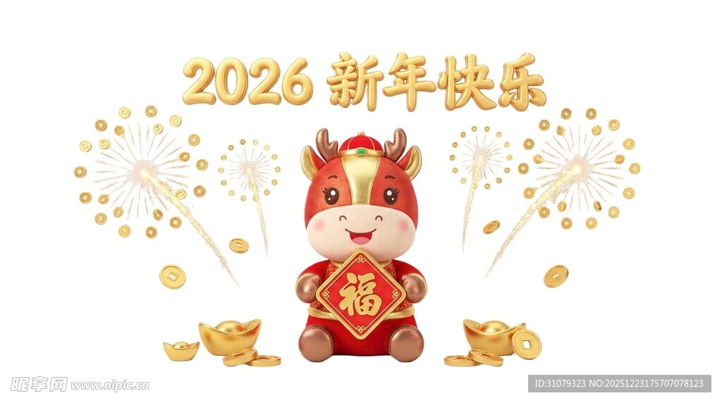 2026马年喜庆新年装饰图