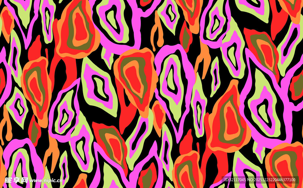 多彩抽象几何图案纹理