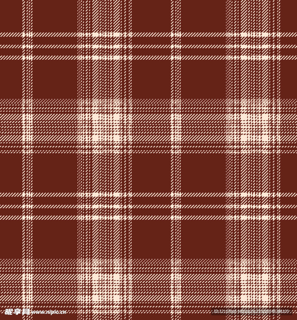 棕白格子纹理图案