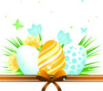 复活节彩蛋装饰插画