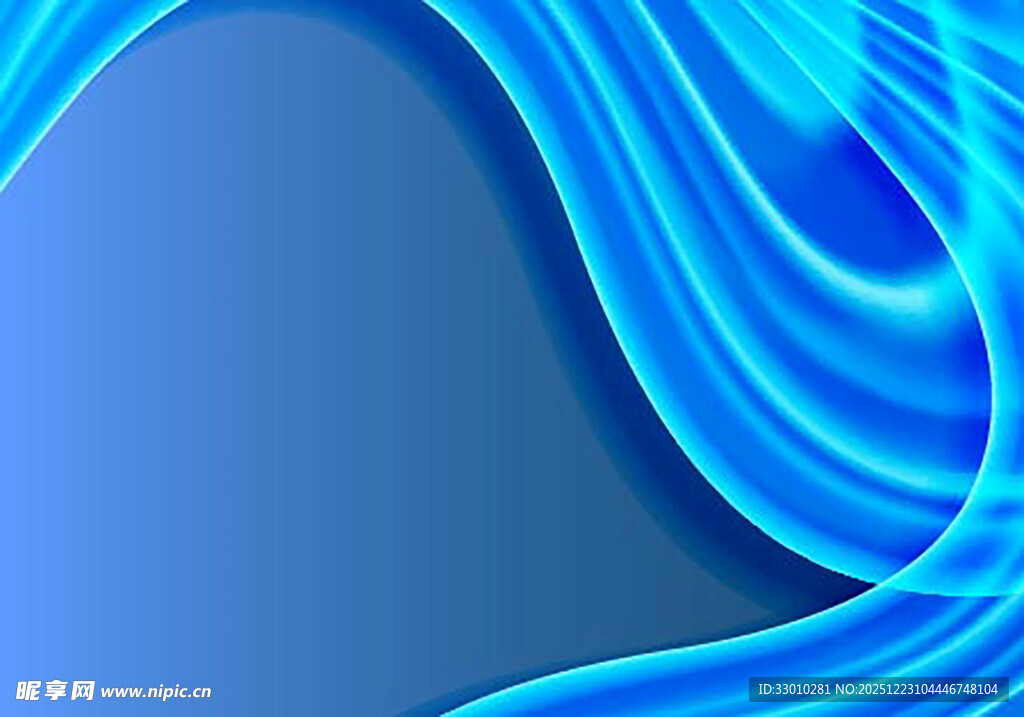 蓝色动感线条背景图