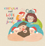 温馨家庭圣诞欢乐时刻