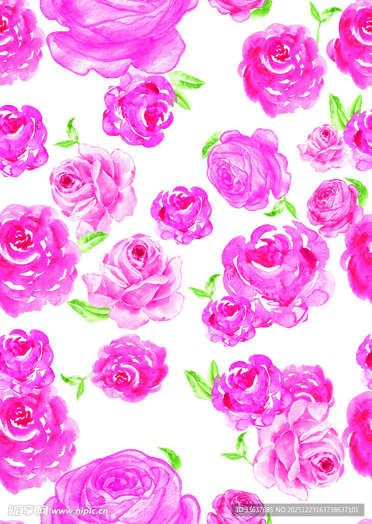 粉色玫瑰花卉图案背景