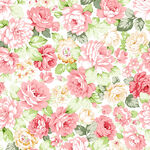 浪漫粉色花卉图案背景