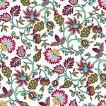 多彩花卉图案纹理设计