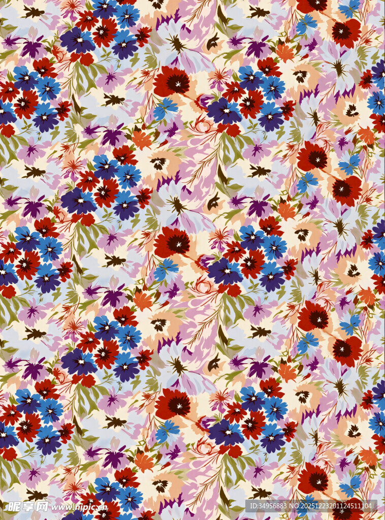 多彩碎花图案纹理