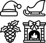 圣诞元素图标集