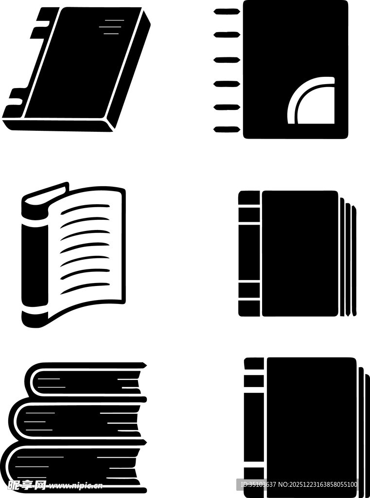 书籍图标集合