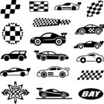赛车图案及标志集合