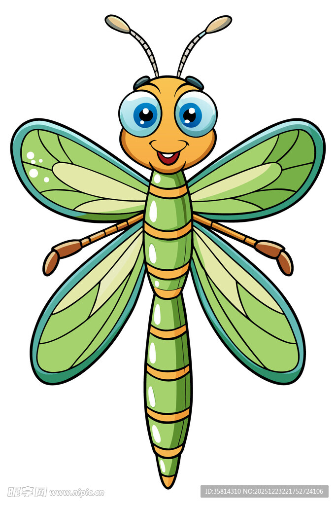 可爱卡通蜻蜓形象