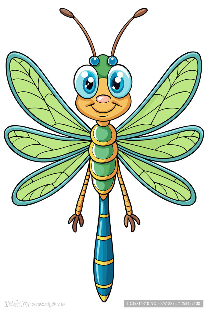 可爱卡通蜻蜓形象
