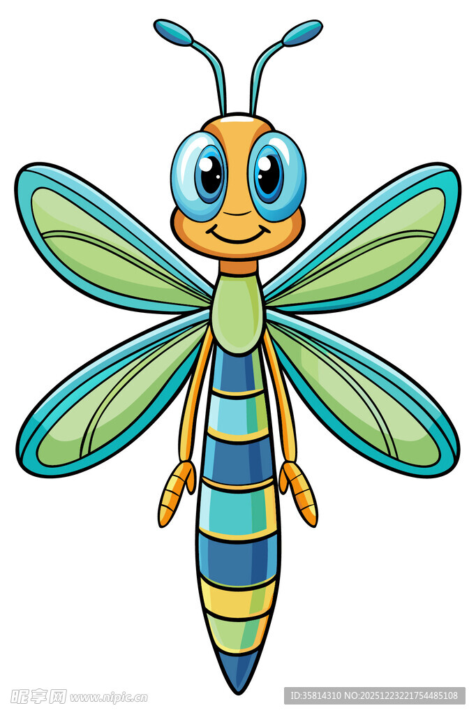 可爱卡通小蜻蜓